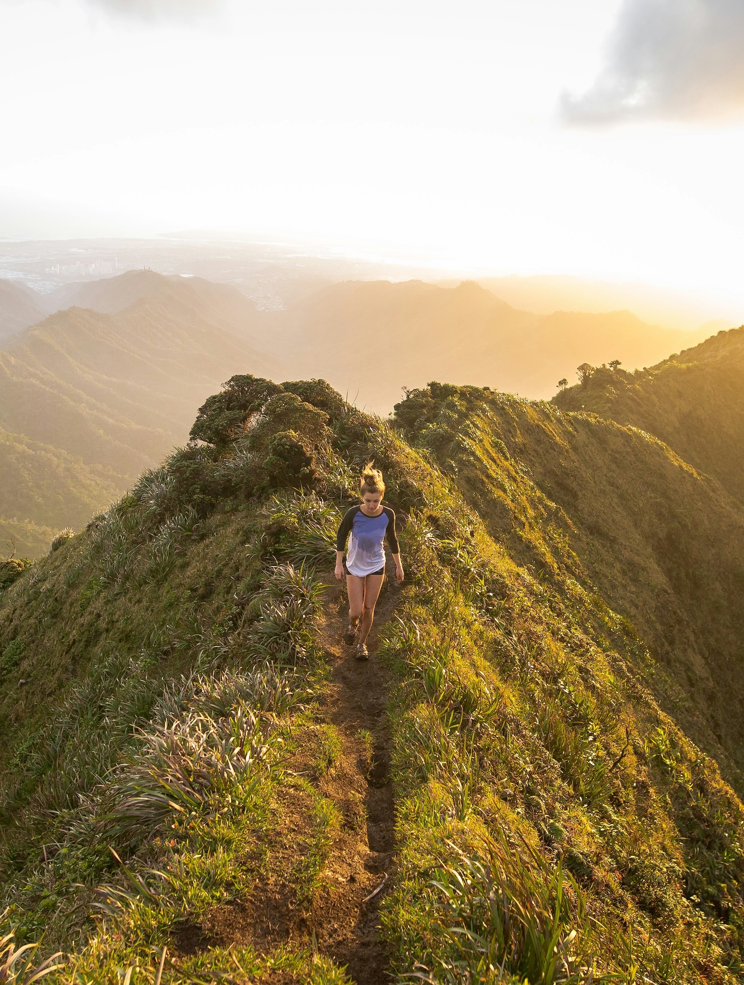 person hiking